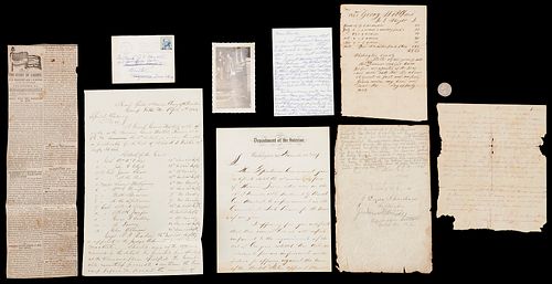 Civil War Related Archive, 10 items