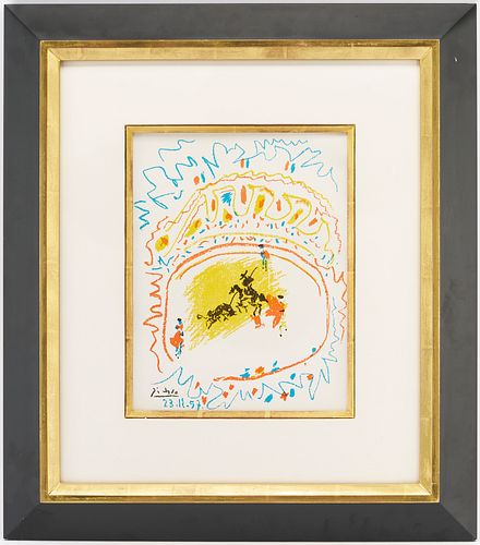 Picasso Lithograph, La Petite Corrida, 1957