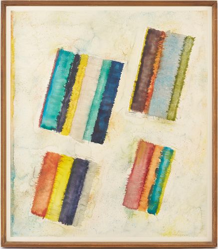 Walter Hollis Stevens W/C Abstract Painting, Kites