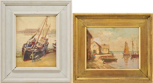 Two New England Maritime Paintings, Cappy Amundsen & Arthur Laws
