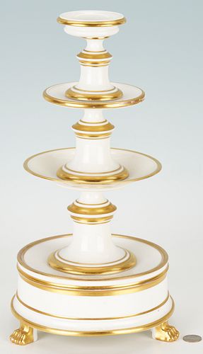 French Schoelcher et Fils Four-Tiered Cake Stand
