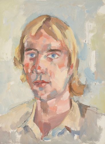 George Cress O/C Portrait of a Man, Blonde Hair