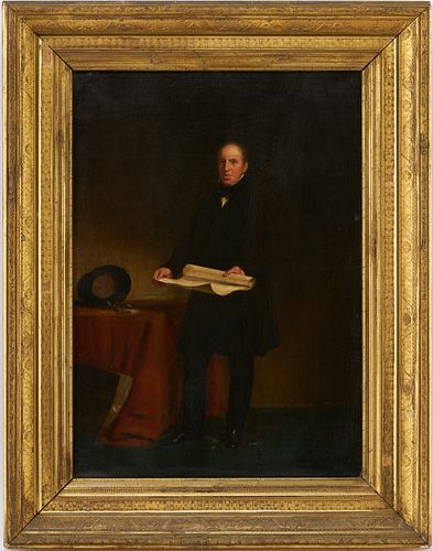 19th C. Portrait of Mr. Grant of Niagara Falls, New York, Aesthetic Frame