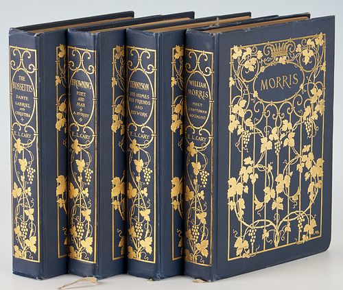 4 Elizabeth L Cary Books incl. The Rossettis, William Morris, Pre-Raphaelite interest
