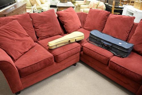 Two part sectional sofa, 90" x 93".