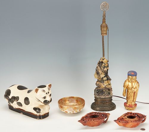 6 Assembled Asian Decorative Items