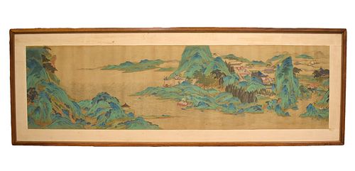 Large Chinese Painting of Landscape, Ming Dynasty