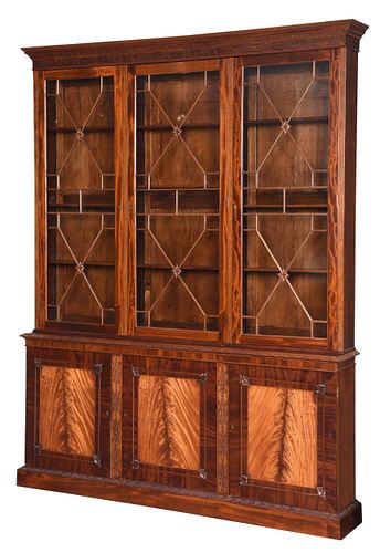 Fine British George III Style Mahogany Bookcase