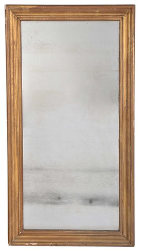 Pair of Classical Rectangular Giltwood Mirrors