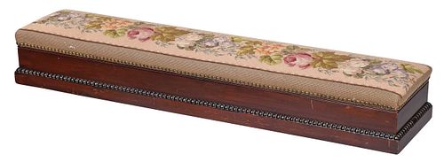 Regency Style Mahogany and Needlework Footstool