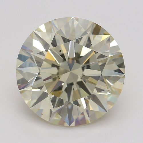 3.00 ct, Natural Fancy Light Brown Yellow Even Color, VS2, Round cut Diamond (GIA Graded), Appraised Value: $46,100 