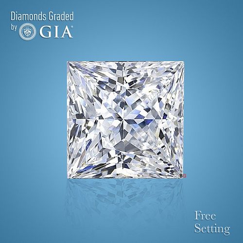 NO-RESERVE LOT: 1.80 ct, G/VVS2, Princess cut GIA Graded Diamond. Appraised Value: $47,400 