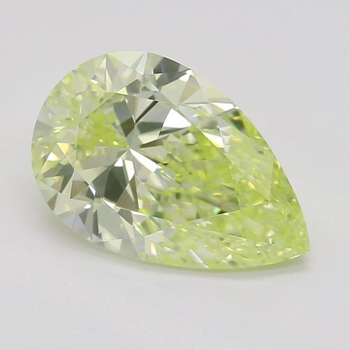 1.11 ct, Natural Fancy Green Yellow Even Color, VS1, Pear cut Diamond (GIA Graded), Appraised Value: $47,800 