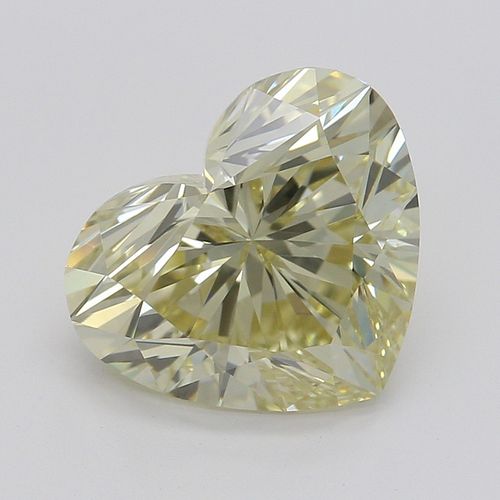 2.01 ct, Natural Fancy Light Brownish Yellow Even Color, VVS2, Heart cut Diamond (GIA Graded), Appraised Value: $17,600 