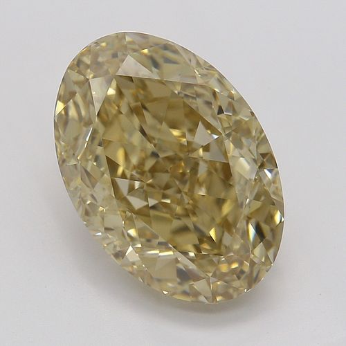 3.08 ct, Natural Fancy Brown Yellow Even Color, IF, Type IIa Oval cut Diamond (GIA Graded), Appraised Value: $60,300 