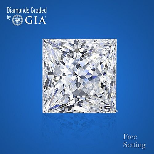 NO-RESERVE LOT: 1.51 ct, G/VS2, Princess cut GIA Graded Diamond. Appraised Value: $29,600 