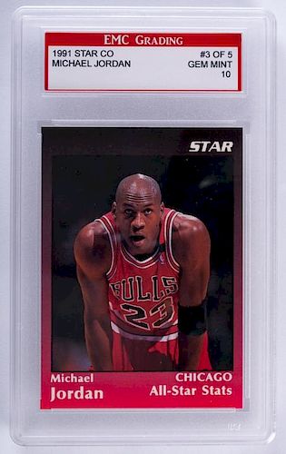 1991 Star Co. Michael Jordan Basketball Card