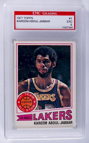 1977 Topps Kareem Abdul-Jabbar Basketball Card