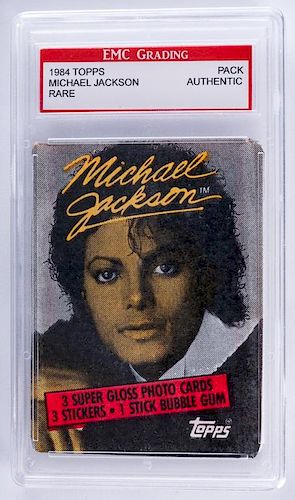 1984 Topps Michael Jackson Card Pack (Graded)