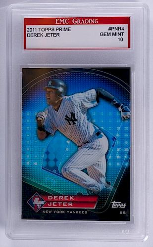 2011 Topps Prime Derek Jeter Baseball Card (Graded