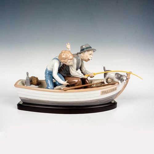 Fishing with Gramps 1005215 - Lladro Porcelain Figurine