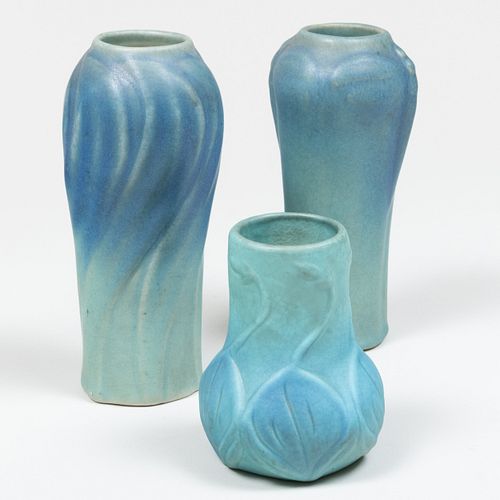Three Van Briggle Pottery Vessels