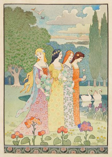 Alexandre Graverol (French 1865-1949) watercolor