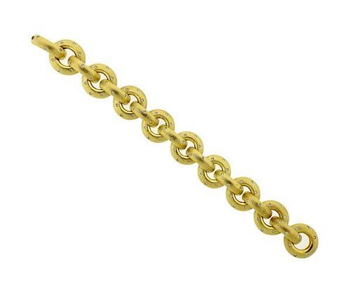 Paul Morelli 18K Gold Diamond Link Bracelet