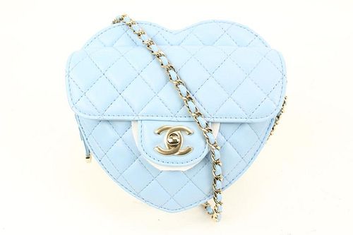CHANEL QUILTED CC IN LOVE HEART BAG