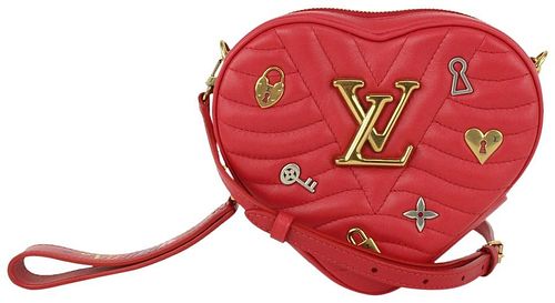 LOUIS VUITTON QUILTED LEATHER NEW WAVE HEART CROSSBODY BAG