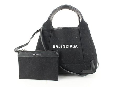 BALENCIAGA CANVAS TWO-WAY CROSSBODY BAG