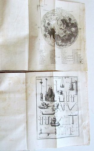 ASTRONOMY SCIENCE ILLUSTRATED TWO VOLTS IN 1774 SCIENCE OF GENERAL NATURE, ANCIENT