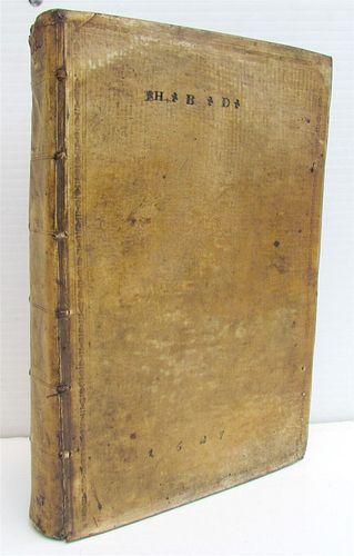 ANTIQUE JOSEPHI MASCARDI LAW BOOK, 1607 BOUND TO FOLIO VELLUM