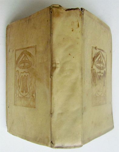 1682 PRIZED VELLUM BINDING ANTIQUE BY PETRUS FRANCIUS LATIN POETRY COLLECTION