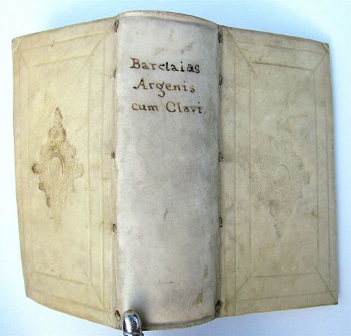 1630 ANTIQUE VELLUM BOUND IN LATIN BY JOHN BARCLAY ARGENTIS