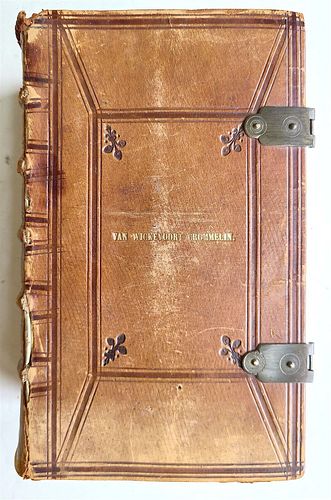 1867 DUTCH BIBLE IN A BEAUTIFUL OLD LEATHER BINDING
