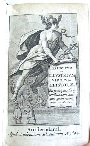 1644 ELZEVIER PRESS VELLUM, PRINCIPUM ET ILLUSTRIUM VIRORUM EPISTOLAE ANTIQUAE