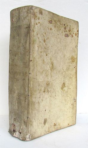 THEOLOGY BY MATTHEW FABRI, C. 1663 FOLIO BOUND IN VELLUM
