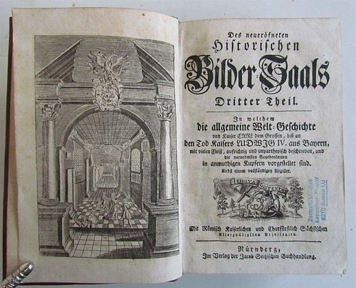 ANTIQUE GERMAN 1780S ILLUSTRATED UNIVERSAL HISTORY
