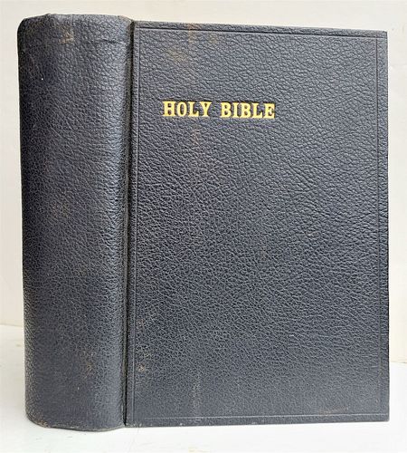 ANTIQUE 1892 ENGLISH BIBLE OLD AND NEW TESTIMONY OF NEW YORK, AMERICA