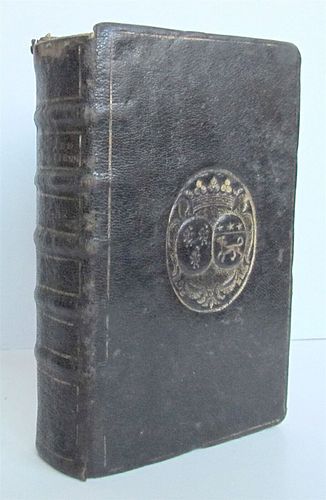 1687 L'ANNEE CHRETIENNE MASSES IN ANTIQUE ARMORIAL BINDING VOL. I, FRENCH & LATIN