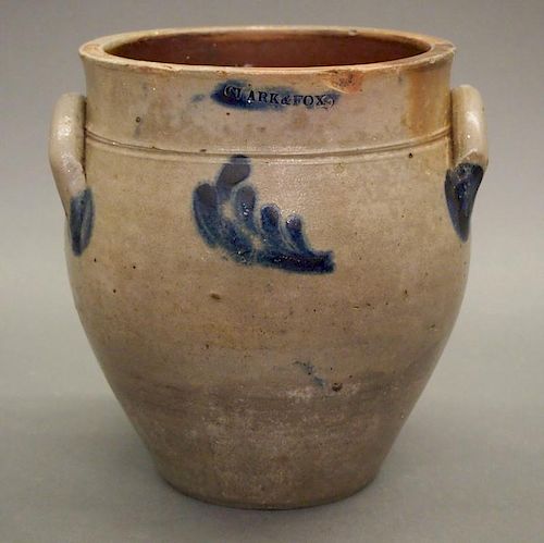Clark & Fox, Athens stoneware crock, 1-gallon