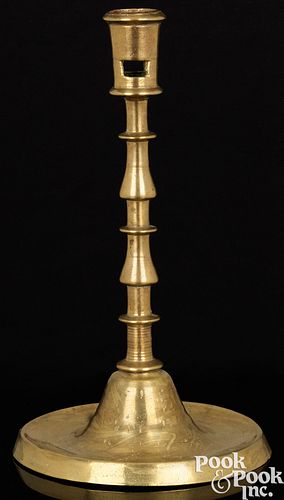 Excellent Northwest European brass candlestick