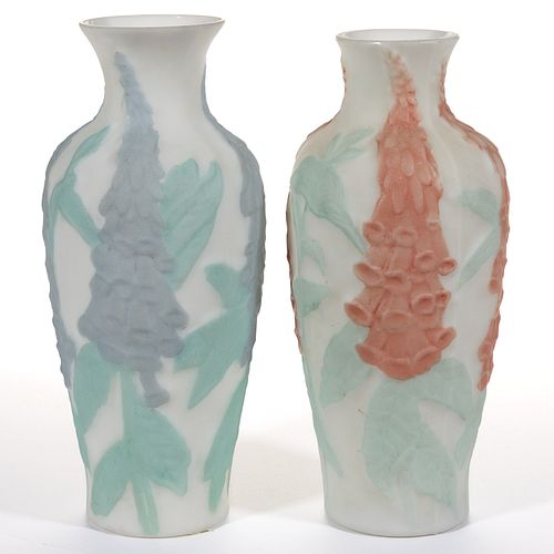 PHOENIX / CONSOLIDATED BITTERSWEET VASES, LOT OF TWO