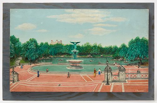 Joseph Fracarossi - Park Scene Painting