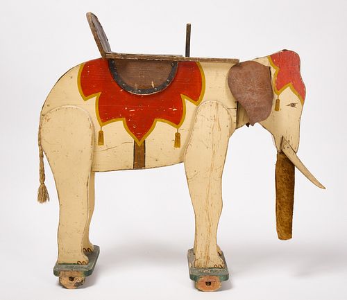 Child's Ride-on Toy Elephant with Head Mechanism