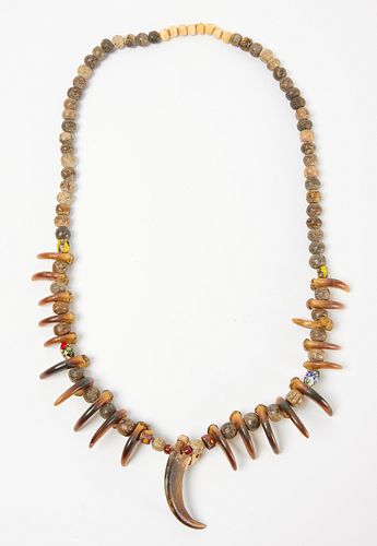 Native American Bear Claw Necklace