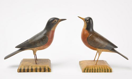 Frank Finney - Pair of Carved Birds