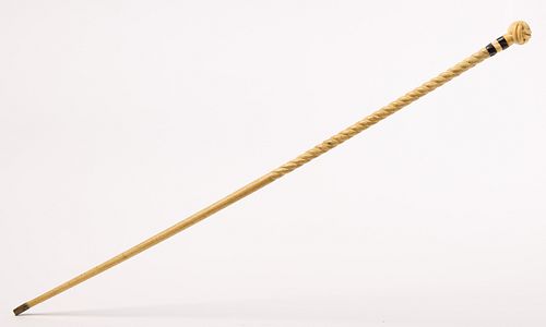Sailor Made Bone Walking Stick with Knot