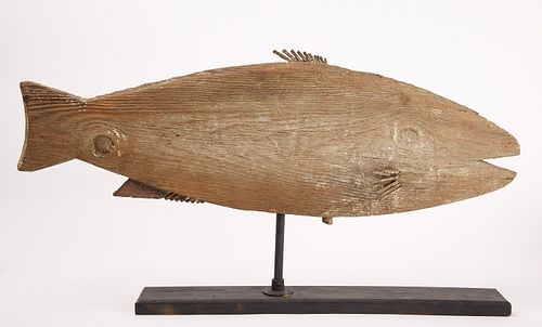 Early Carved Fish Weathervane